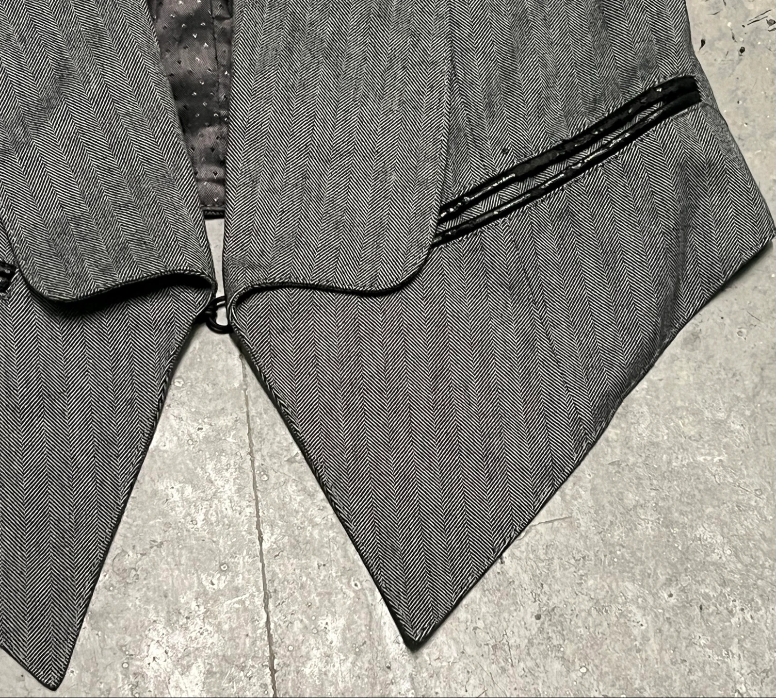 Gray Herringbone Vest – photo 18